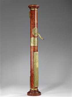 Fac-similé d'une flûte à bec basse dite flûte colonne basse de Hans Rauch von Schratt (E.127, Musée de la musique, Paris)